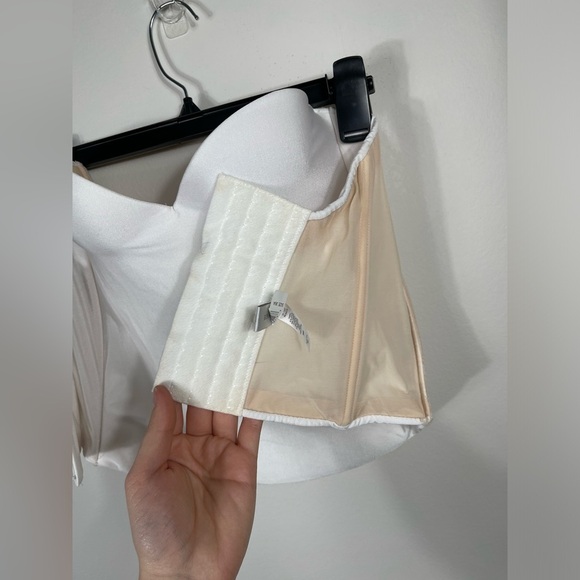 David's Bridal White Long Line Padded Strapless Bra "Corset" Sz 36A - Picture 10 of 13